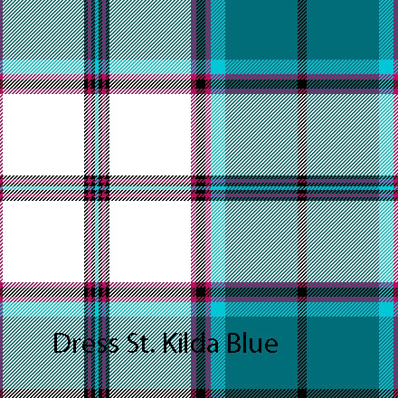 St Kilda Dress - Blue Tartan Hose - Bonnie Tartan Limited