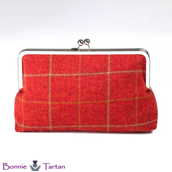 Russett Tweed Wool Clutch Bag