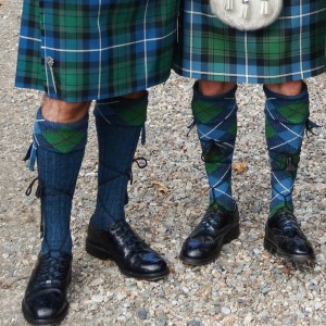 Tartan kilt hose and tartan cuff hose