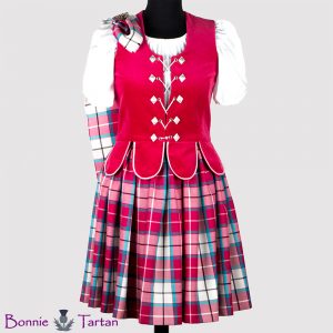 Aboyne shown in Bonnie Rose tartan