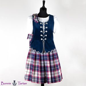 Aboyne Outfit shown in Bonnie Marine tartan