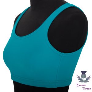 Performance Crop Top in Aqua