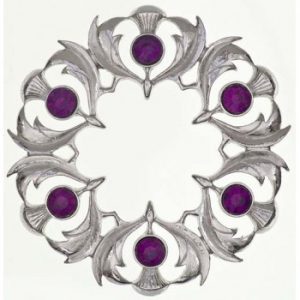 Thistle Plaid Brooch