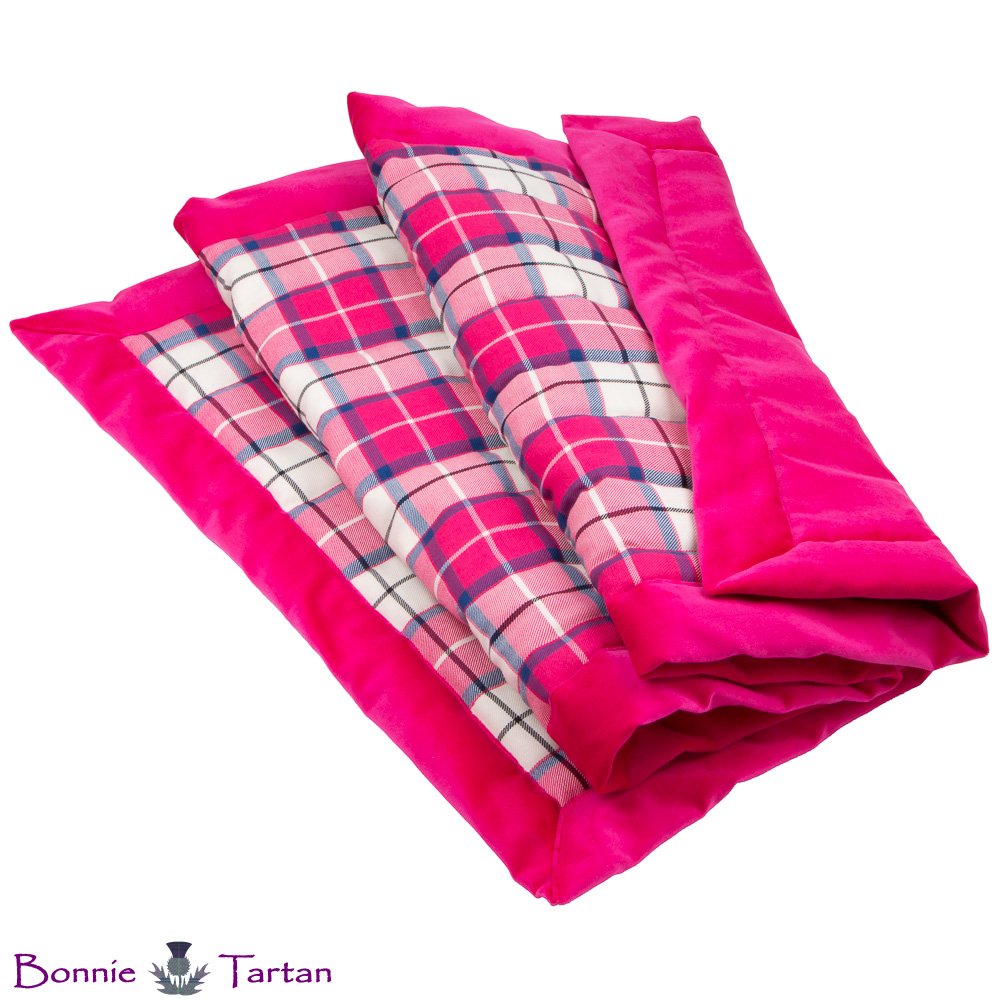 Bonnie Blush Tartan Throw