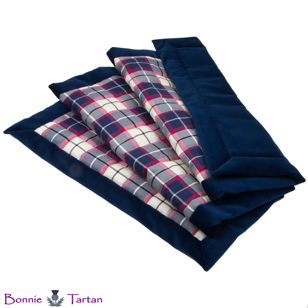 Bonnie Marine Tartan Throw