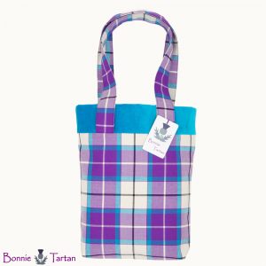 Bonnie Violet Tartan Tote Bag