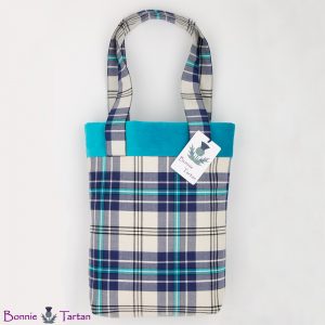 Thistle Marine Tartan Tote Bag