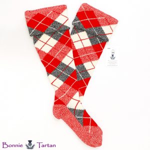 Highland Dancing Hose - Crieff Red & Black - H116