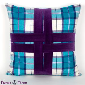 Highland Aqua Tartan Cushion