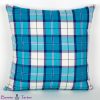 Highland Aqua Tartan Cushion