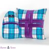 Highland Aqua Tartan Cushion