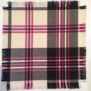 Scott Dress - Black & Fuchsia Tartan (Canadian) - Child Hose