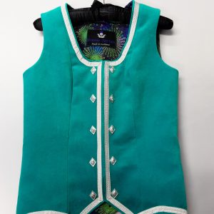 Highland Waistcoat - Aqua - W109